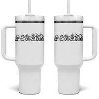 Animal Band Tumbler With Handle Funny Forest Animals Playing Instruments Vintage Music Lovers - Wonder Print Shop