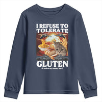 Gluten Intolerance Cat Meme Youth Sweatshirt I Refuse To Tolerate Gluten