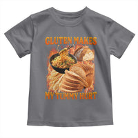 Funny Gluten Free Toddler T Shirt Gluten Makes My Tummy Hurt Vintage Bootleg Graphic