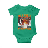 Lactose Intolerant Meme Baby Onesie Milk Makes My Tummy Hurt Vintage Bootleg Graphic