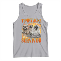 Tummy Ache Survivor Raccoon Meme Tank Top