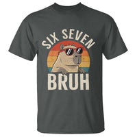 Six Seven Bruh 67 Meme Funny Capybara T Shirt
