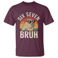 Six Seven Bruh 67 Meme Funny Capybara T Shirt