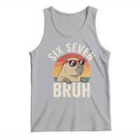 Six Seven Bruh 67 Meme Funny Capybara Tank Top