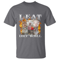 Funny Cat Meme Bootleg Graphic T Shirt I Eat Drywall Funny Weird Cursed Internet Memes