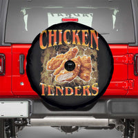 Funny Chicken Tenders Spare Tire Cover Funny Foodie Vintage 90s Bootleg Rap