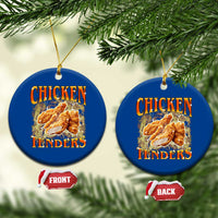 Funny Chicken Tenders Ceramic Ornament Funny Foodie Vintage 90s Bootleg Rap