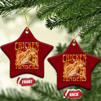 Funny Chicken Tenders Ceramic Ornament Funny Foodie Vintage 90s Bootleg Rap