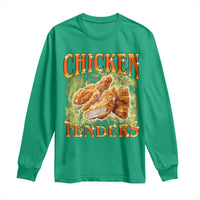 Funny Chicken Tenders Long Sleeve Shirt Funny Foodie Vintage 90s Bootleg Rap
