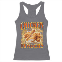 Funny Chicken Tenders Racerback Tank Top Funny Foodie Vintage 90s Bootleg Rap