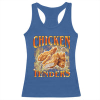 Funny Chicken Tenders Racerback Tank Top Funny Foodie Vintage 90s Bootleg Rap
