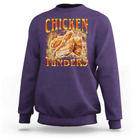 Funny Chicken Tenders Sweatshirt Funny Foodie Vintage 90s Bootleg Rap