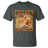 Funny Chicken Tenders T Shirt Funny Foodie Vintage 90s Bootleg Rap