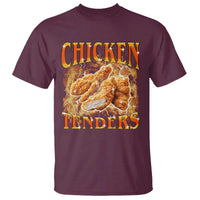 Funny Chicken Tenders T Shirt Funny Foodie Vintage 90s Bootleg Rap