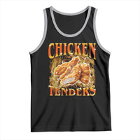 Funny Chicken Tenders Tank Top Funny Foodie Vintage 90s Bootleg Rap