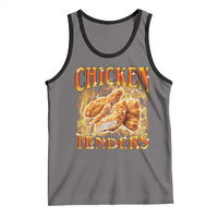 Funny Chicken Tenders Tank Top Funny Foodie Vintage 90s Bootleg Rap