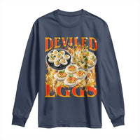 Deviled Eggs Long Sleeve Shirt Vintage 90s Thanksgiving Funny Foodie Bootleg Graphic