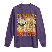 Deviled Eggs Long Sleeve Shirt Vintage 90s Thanksgiving Funny Foodie Bootleg Graphic