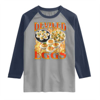 Deviled Eggs Raglan Shirt Vintage 90s Thanksgiving Funny Foodie Bootleg Graphic