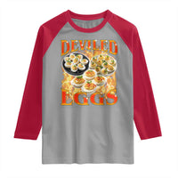 Deviled Eggs Raglan Shirt Vintage 90s Thanksgiving Funny Foodie Bootleg Graphic