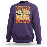 Deviled Eggs Sweatshirt Vintage 90s Thanksgiving Funny Foodie Bootleg Graphic
