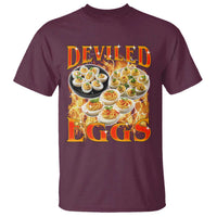 Deviled Eggs T Shirt Vintage 90s Thanksgiving Funny Foodie Bootleg Graphic