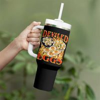 Deviled Eggs Tumbler With Handle Vintage 90s Thanksgiving Funny Foodie Bootleg Graphic