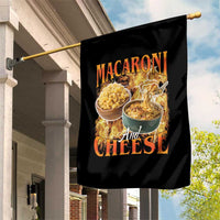 Macaroni And Cheese Meme Garden Flag Vintage 90s Style Funny Foodie Bootleg Graphic