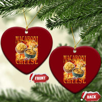 Macaroni And Cheese Meme Ceramic Ornament Vintage 90s Style Funny Foodie Bootleg Graphic