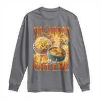 Macaroni And Cheese Meme Long Sleeve Shirt Vintage 90s Style Funny Foodie Bootleg Graphic