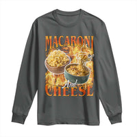 Macaroni And Cheese Meme Long Sleeve Shirt Vintage 90s Style Funny Foodie Bootleg Graphic