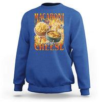 Macaroni And Cheese Meme Sweatshirt Vintage 90s Style Funny Foodie Bootleg Graphic