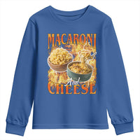 Macaroni And Cheese Meme Youth Sweatshirt Vintage 90s Style Funny Foodie Bootleg Graphic