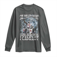Funny Offensive Knight Meme Long Sleeve Shirt She Pulled On My Excalibur Bootleg - Wonder Print Shop