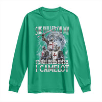 Funny Offensive Knight Meme Long Sleeve Shirt She Pulled On My Excalibur Bootleg - Wonder Print Shop