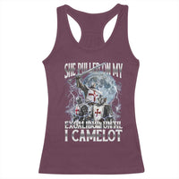 Funny Offensive Knight Meme Racerback Tank Top She Pulled On My Excalibur Bootleg - Wonder Print Shop