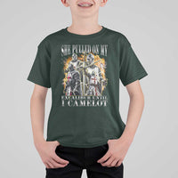 Funny Knight Meme T Shirt For Kid She Pulled On My Excalibur Offensive Medieval Warrior Bootleg - Wonder Print Shop