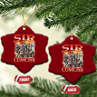 Knight Meme Ceramic Ornament Sir Cumcise Funny Bootleg Graphic - Wonder Print Shop