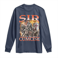 Knight Meme Long Sleeve Shirt Sir Cumcise Funny Bootleg Graphic - Wonder Print Shop