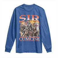 Knight Meme Long Sleeve Shirt Sir Cumcise Funny Bootleg Graphic - Wonder Print Shop