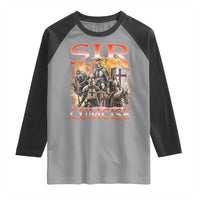 Knight Meme Raglan Shirt Sir Cumcise Funny Bootleg Graphic - Wonder Print Shop