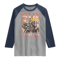 Knight Meme Raglan Shirt Sir Cumcise Funny Bootleg Graphic - Wonder Print Shop