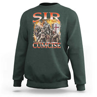 Knight Meme Sweatshirt Sir Cumcise Funny Bootleg Graphic - Wonder Print Shop
