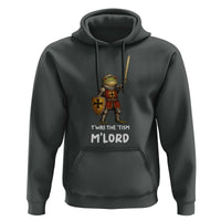 Knight Frog Hoodie Funny T'was The Tism M'Lord Vintage Autism Medieval
