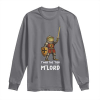Knight Frog Long Sleeve Shirt Funny T'was The Tism M'Lord Vintage Autism Medieval