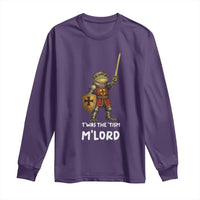 Knight Frog Long Sleeve Shirt Funny T'was The Tism M'Lord Vintage Autism Medieval