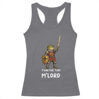 Knight Frog Racerback Tank Top Funny T'was The Tism M'Lord Vintage Autism Medieval