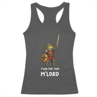Knight Frog Racerback Tank Top Funny T'was The Tism M'Lord Vintage Autism Medieval