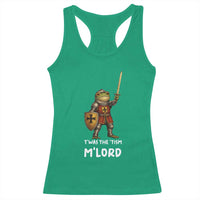 Knight Frog Racerback Tank Top Funny T'was The Tism M'Lord Vintage Autism Medieval