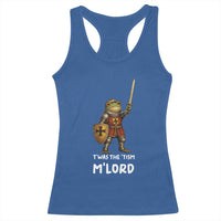 Knight Frog Racerback Tank Top Funny T'was The Tism M'Lord Vintage Autism Medieval